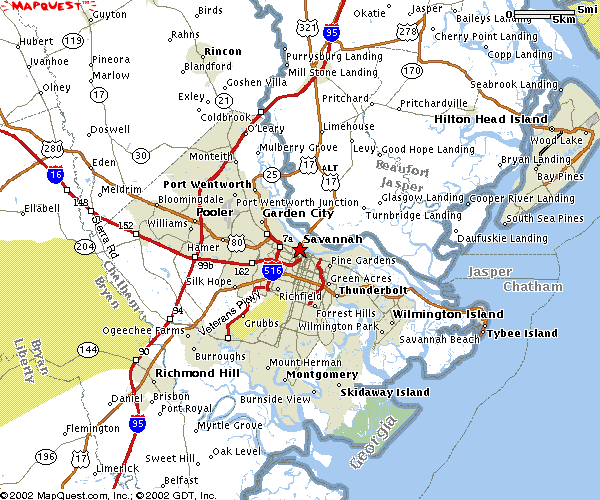 Savannah Maps Map From Atlanta To Savannah Ga